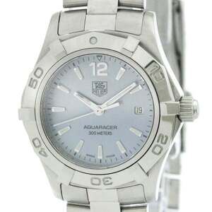 TAG HEUER Aquaracer MOP Dial Quartz Steel Ladies Watch WAF1417 Polished